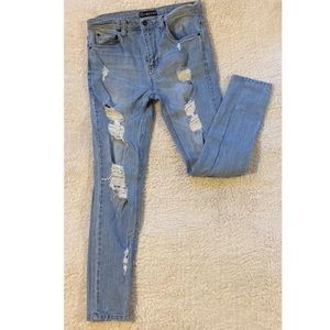 Empyre Light Ripped Skinny Jeans 30X30